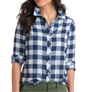 Vineyard Vines Relaxed Carmel Buffalo Check Performance Flannel Button Down